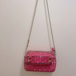 Valentino Garavani pink micro-stud crossbody bag